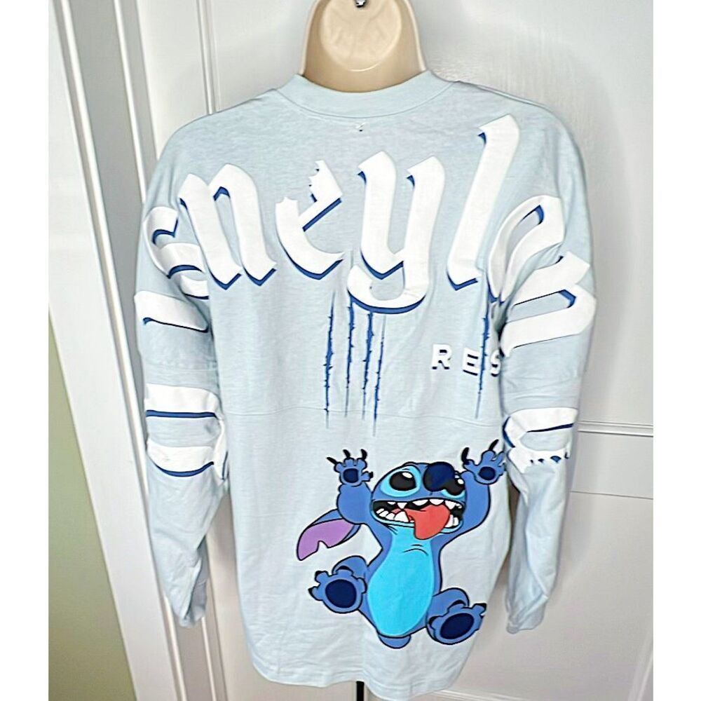 Disney Resort Spirit Jersey Stitch Light Blue Size Small